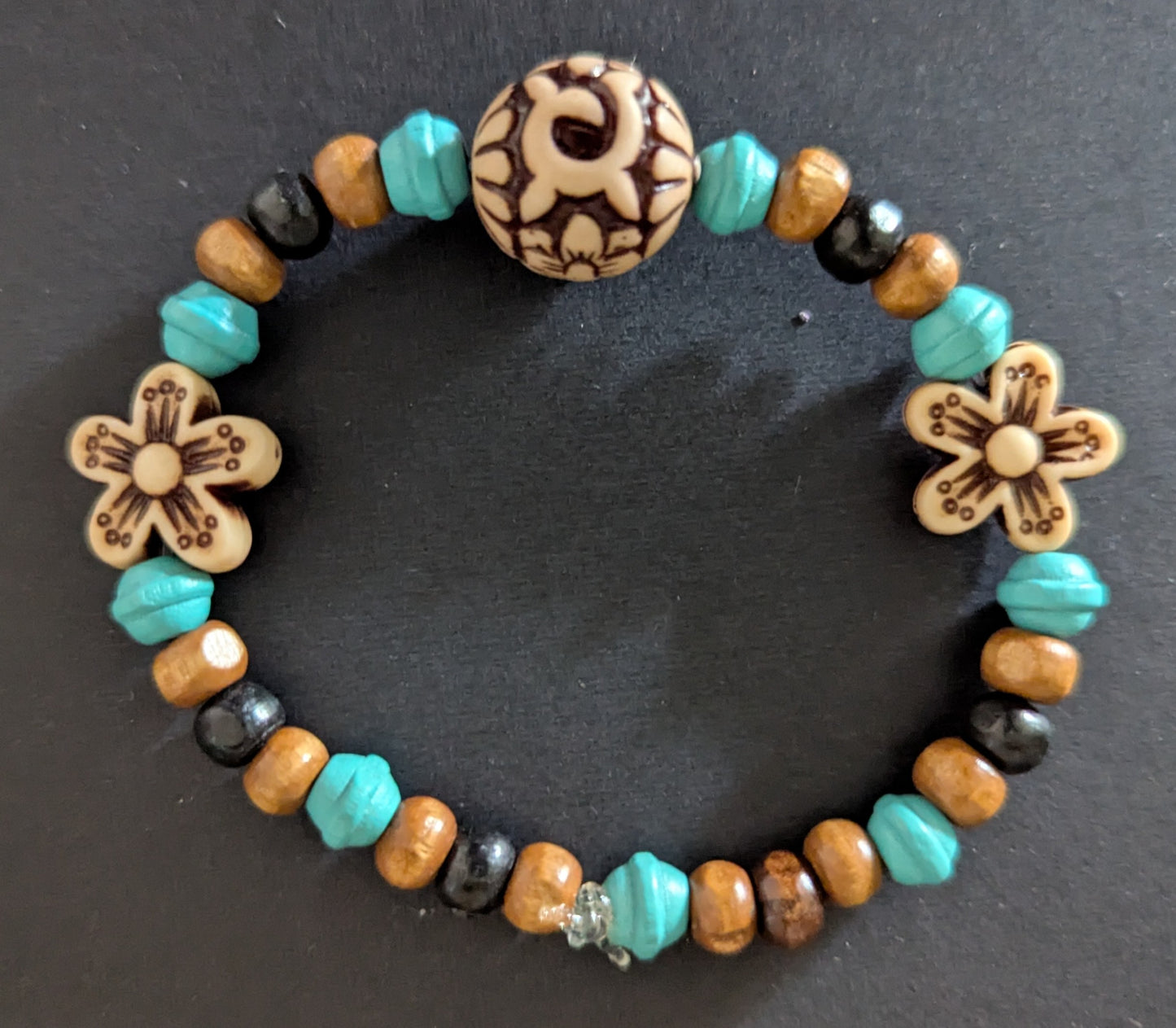 Hawaiian Dreams (blue, brown and tan)