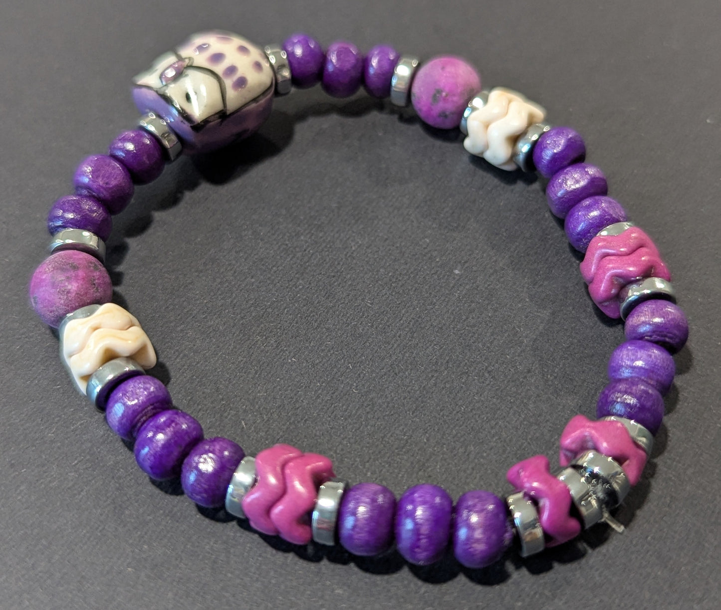 Wise Owl Purple - Bracelet