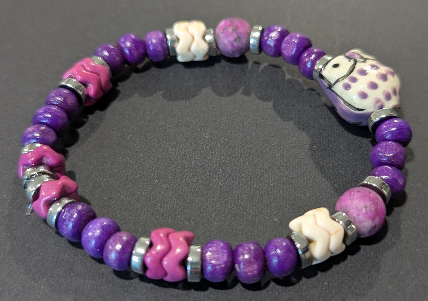 Wise Owl Purple - Bracelet