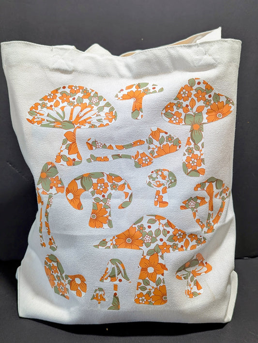 Fungi Cotton Canvas Tote bag